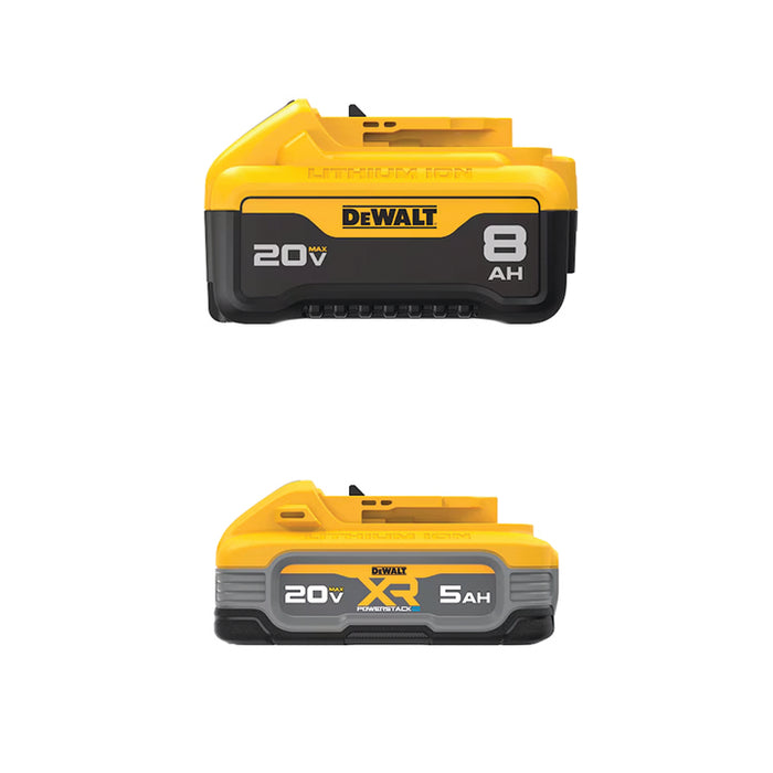 DEWALT 20V MAX* 8Ah Battery & FREE 20V MAX* XR® POWERSTACK™ 5Ah Battery