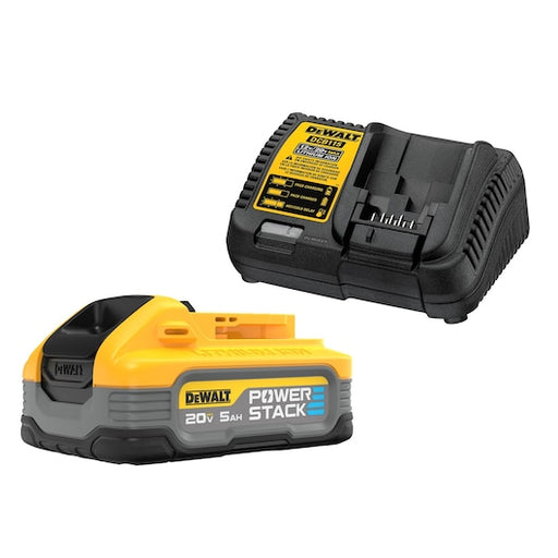 DEWALT 20V MAX* POWERSTACK™ 5Ah Battery & Battery Charger