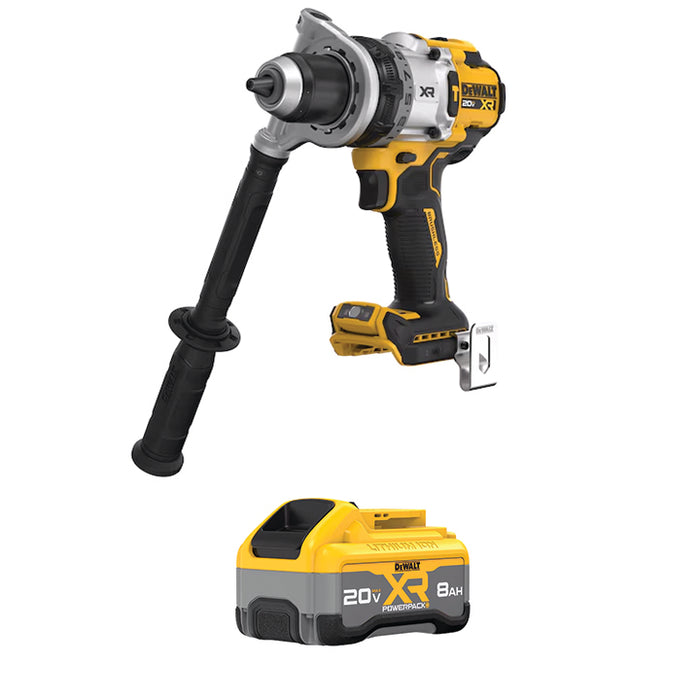 DEWALT 20V MAX* XR® 1/2" 3-Speed Hammer Drill & FREE 20V MAX* XR POWERPACK™ 8 Ah Battery