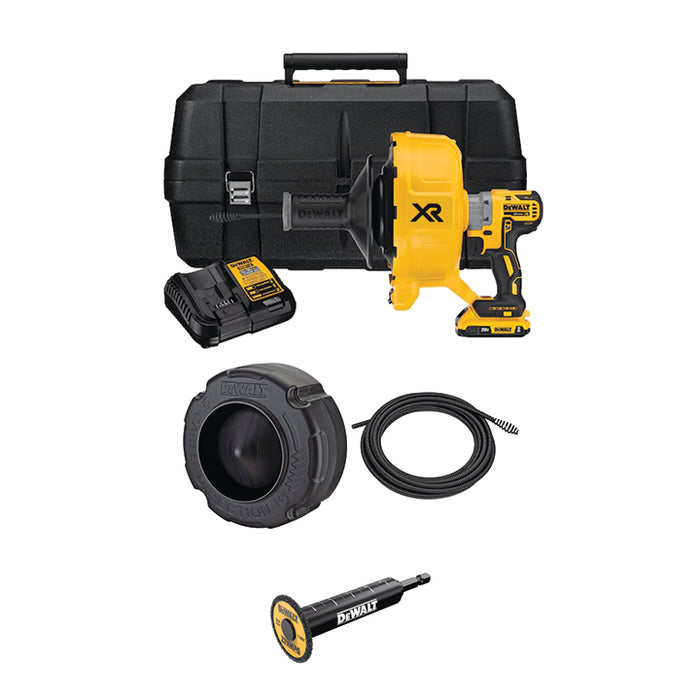 DEWALT 20V MAX* XR® Drain Snake Kit + Free Goods Package