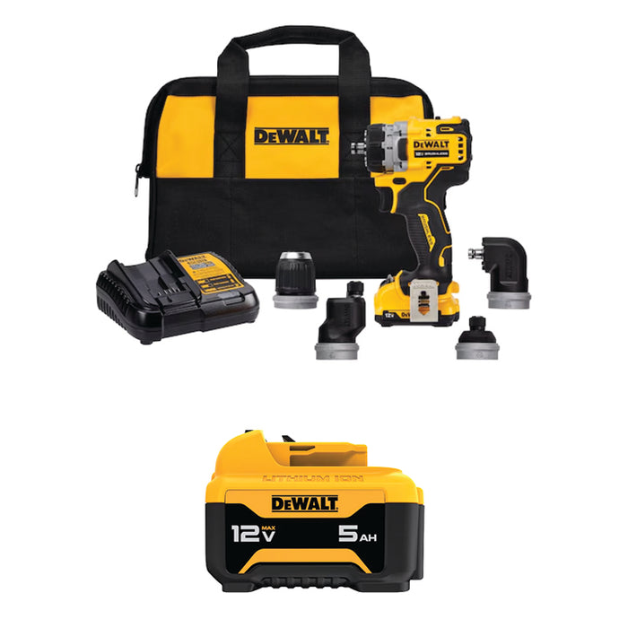 DEWALT 12V MAX* XTREME™ 5-IN-1 Drill/Driver Kit & FREE 12V MAX* 5Ah Battery