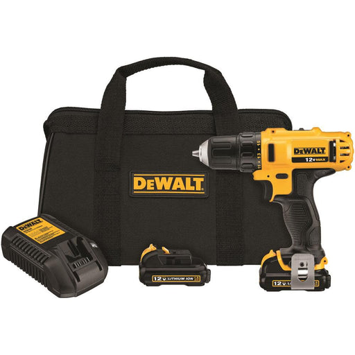 DEWALT 12V Max Cordless Drill / Driver Kit, 3/8-Inch
