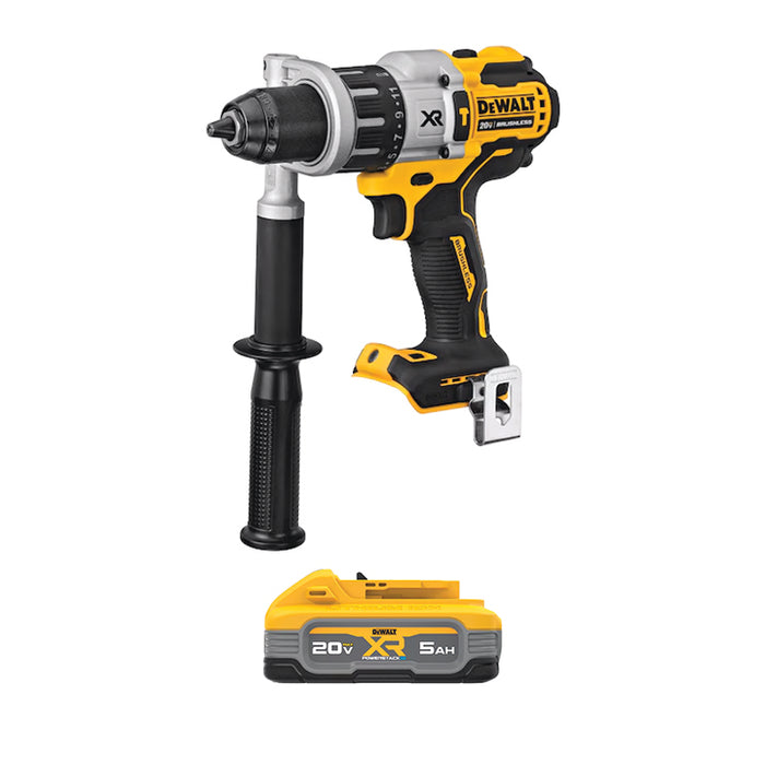 DEWALT 20V MAX* XR® 1/2" Hammer Drill/Driver & FREE 20V MAX* XR® POWERSTACK™ 5Ah Battery