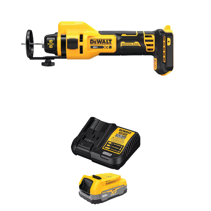 DEWALT 20V MAX* XR® Drywall Cut-Out Tool & FREE 20V MAX* XR® POWERSTACK™ Compact Battery Kit