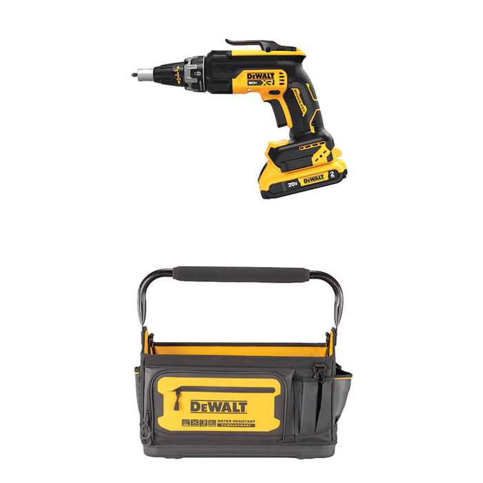 DEWALT 20V MAX* XR® Drywall Screw Gun Kit & FREE 20” PRO Tool Tote