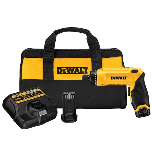 DEWALT 8V MAX* Gyroscopic Screwdriver Kit w/ 2 Batteries