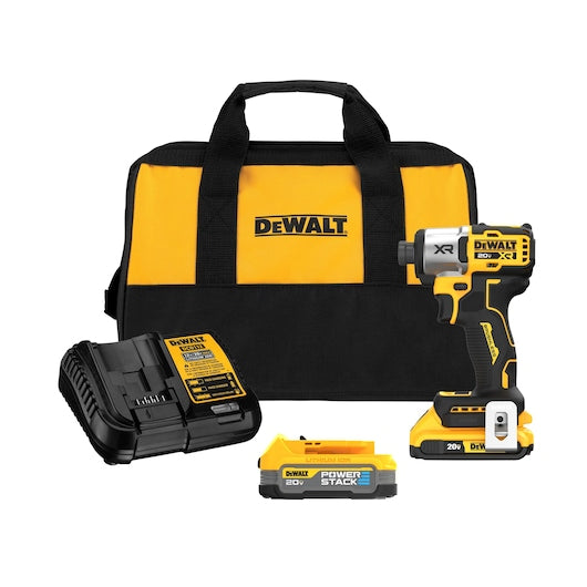 DEWALT 20V MAX* XR® 3-Speed 1/4" Impact Driver Kit