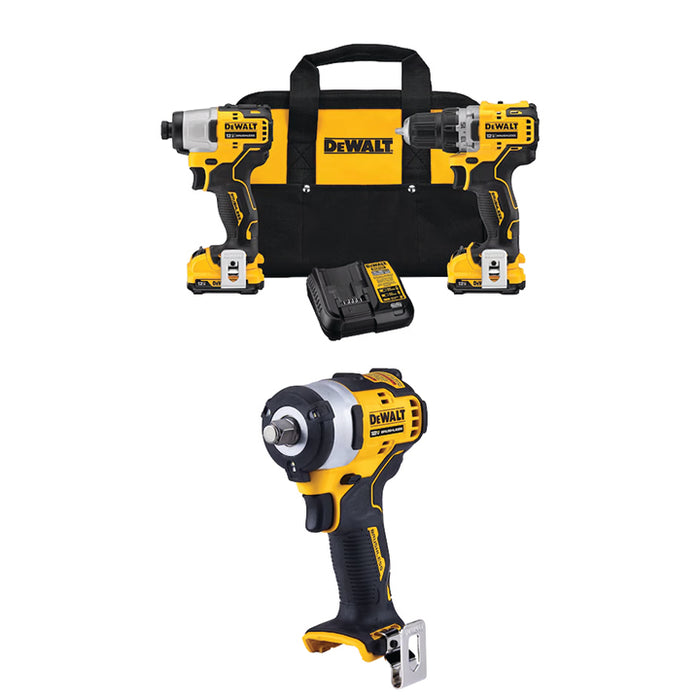 DEWALT 12V MAX* XTREME™ 2-Tool Combo Kit & FREE 12V MAX* XTREME™ 1/2" Impact Wrench