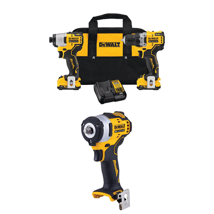 DEWALT 12V MAX* XTREME™ 2-Tool Combo Kit & FREE 12V MAX* XTREME™ 3/8" Impact Wrench