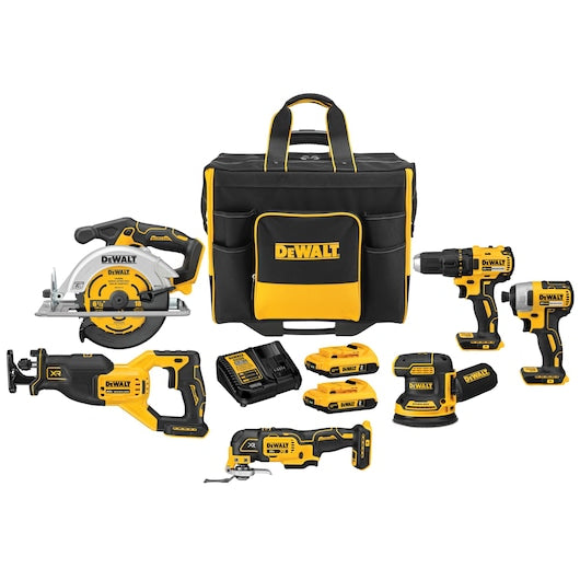 DEWALT 20V MAX* 6-Tool Combo Kit