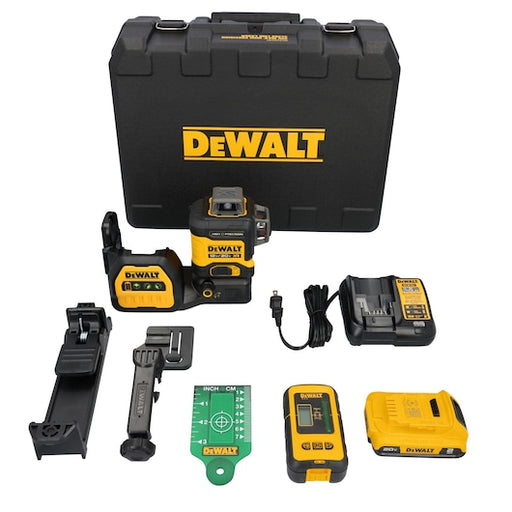 DEWALT 20V MAX* XR® 3 X 360 High Precision Green Laser Kit