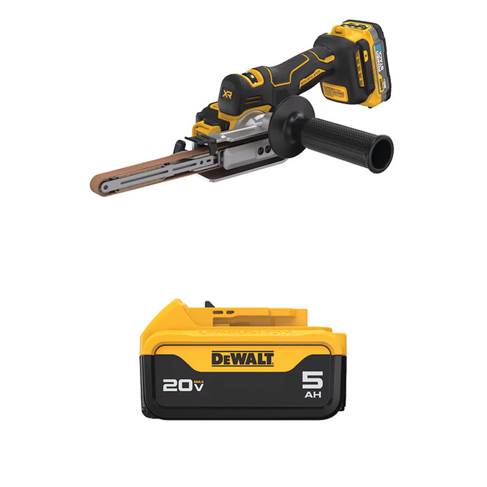 DEWALT 20V MAX* XR® 18" Bandfile Kit & FREE 20V MAX* 5Ah Battery