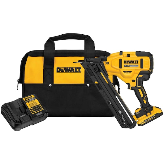 DEWALT 20V MAX* XR® 15 GA Angled Nailer Kit