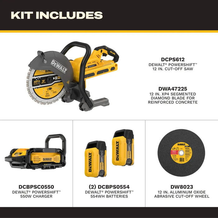 DEWALT POWERSHIFT™ 12 in. Cut-Off Saw Kit