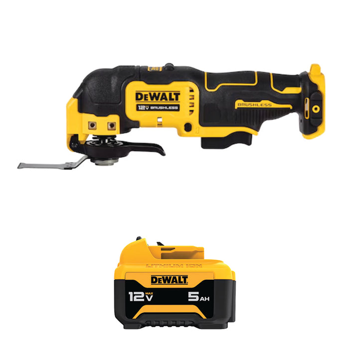 DEWALT 12V MAX* XTREME™ Oscillating Tool & FREE 12V MAX* 5Ah Battery