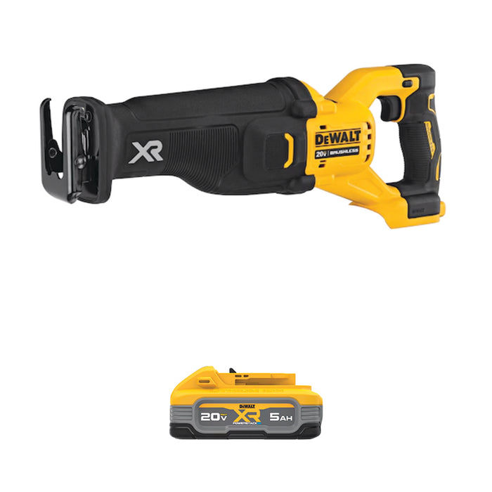 DEWALT 20V MAX* XR® Reciprocating Saw & FREE 20V MAX* XR® POWERSTACK™ 5Ah Battery