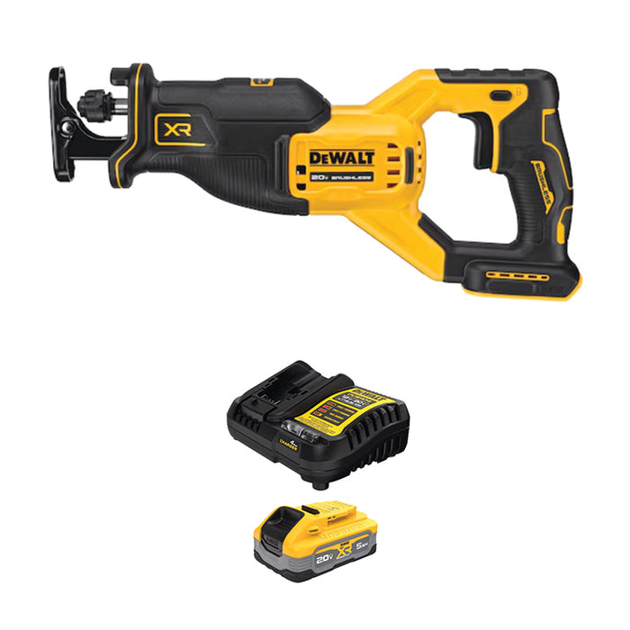 DEWALT 20V MAX* XR® Reciprocating Saw & 20V MAX* XR® POWERSTACK™ 5Ah Battery Kit