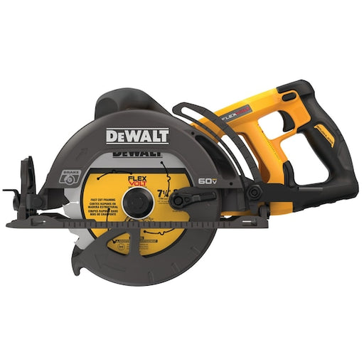 DEWALT 60V MAX* FLEXVOLT® 7-1/4" Worm Drive Style Saw (Tool Only)