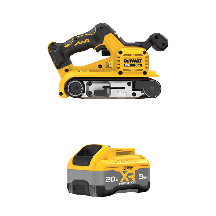 DEWALT 20V MAX* XR® 3” X 21” Belt Sander & FREE 20V MAX* XR® POWERPACK™ 8 Ah Battery