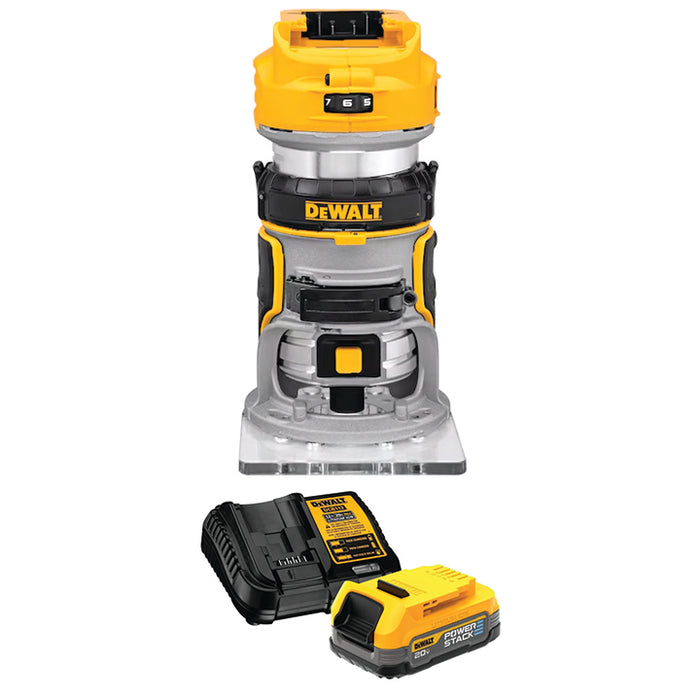 DEWALT 20V MAX* XR® Compact Router & FREE 20V MAX* XR POWERSTACK™ Compact Battery Kit