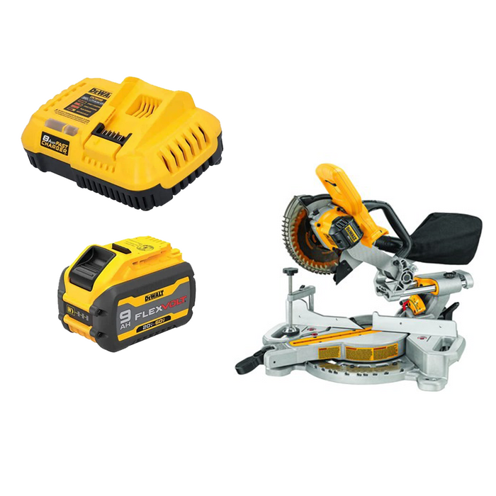 Sierra ingletadora deslizante DEWALT 20V MAX* 7-1/4" (solo herramienta)