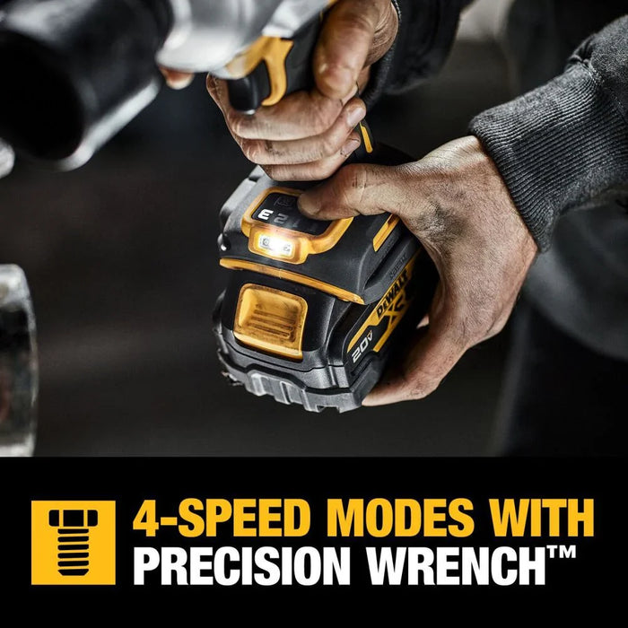 DEWALT 20V MAX* XR Brushless Cordless 1/2 In. High Torque Impact Wrench with Hog Ring Anvil Kit