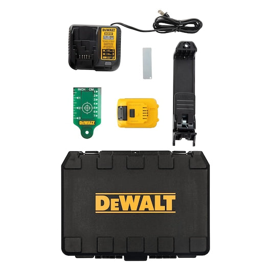 DEWALT 12V MAX* Green 2 Spot Cross Line Laser Kit