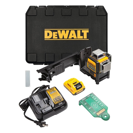 DEWALT 12V MAX* Green 3 X 360 Line Laser Kit