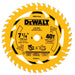 DEWALT 7-1/4" 40T Circular Saw Blade