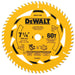 DEWALT 7-1/4" 60T Circular Saw Blade