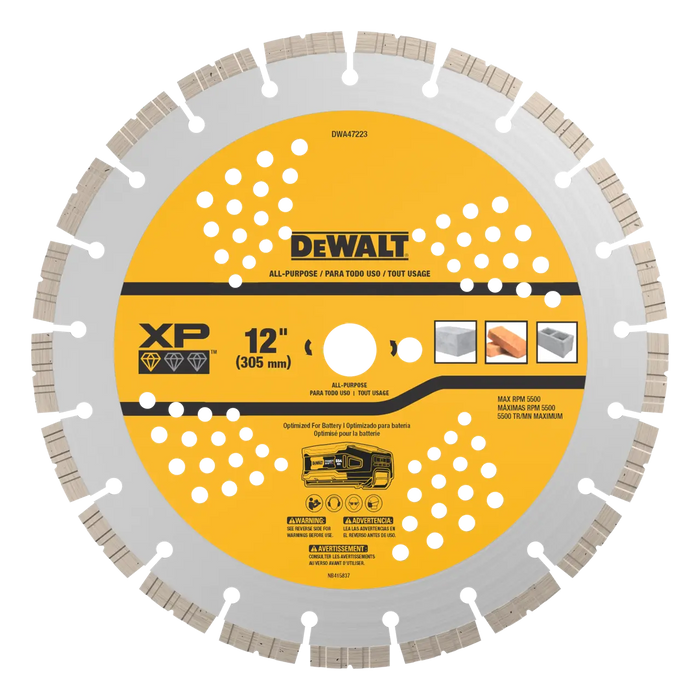 DEWALT POWERSHIFT™ 12 Inch XP Segmented Diamond Blade