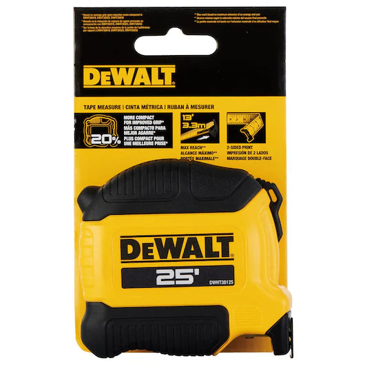 DEWALT ATOMIC COMPACT SERIES 25 ft. Tape Measure