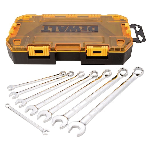 DEWALT Combination Wrench Set , SAE, 8 Pieces
