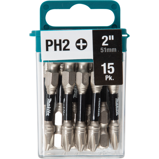 MAKITA IMPACT XPS® #2 Phillips 2" Power Bit (15 PACK)