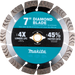 MAKITA 7" Diamond Blade, Segmented Turbo, General Purpose