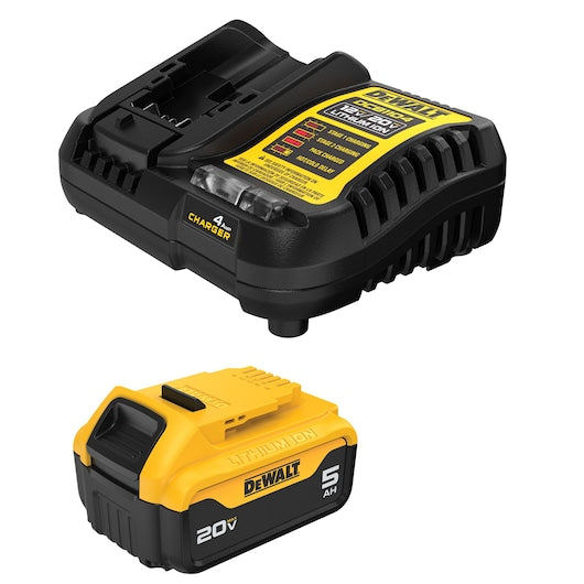 DEWALT 20V MAX* 5Ah Battery & Charger Kit