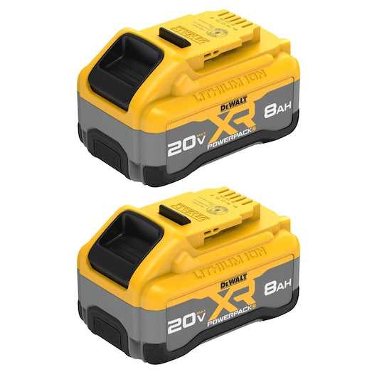 DEWALT 20V MAX* XR POWERPACK™ 8Ah Battery (2 PACK)