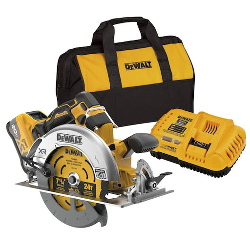 DEWALT 20V MAX* XR Brushless Cordless 7-1/4 in. Circular Saw Kit with XR POWERPACK™