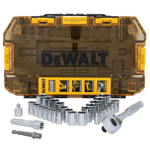DEWALT 30 PC. TOUGHSERIES‚Äö√ë¬¢ TOUGH BOX 3/8" Drive Mechanic's Tool Set