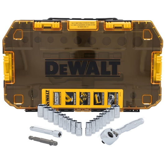 DEWALT 20 PC. TOUGHSERIES™ TOUGH BOX 1/4" Drive Mechanic's Tool Set