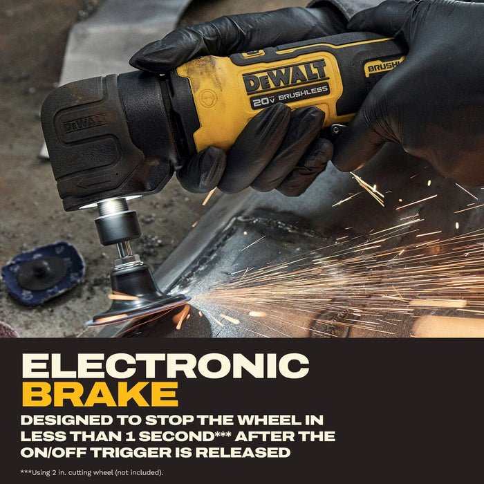 DEWALT ATOMIC 20V MAX* Brushless Cordless 1/4 in. Right Angle Die Grinder (Tool Only) - DCG422B