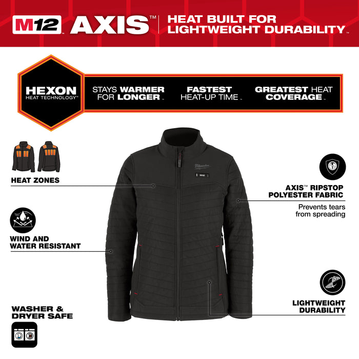 Milwaukee M12 WOMEN’S HEATED AXIS JACKET F102B-21L