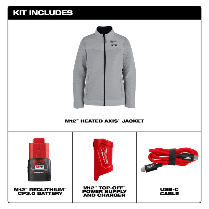 Milwaukee M12 WOMEN’S HEATED AXIS JACKET F102G-21L