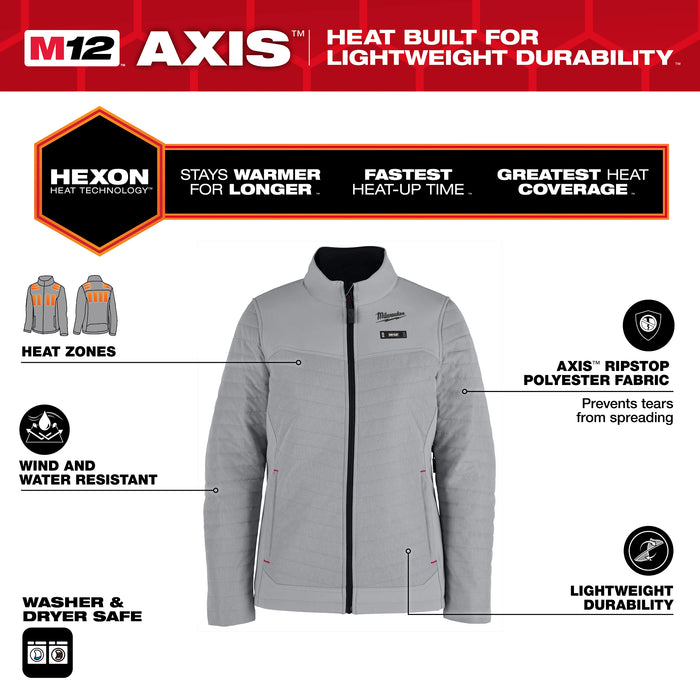 Milwaukee M12 WOMEN’S HEATED AXIS JACKET F102G-21XS