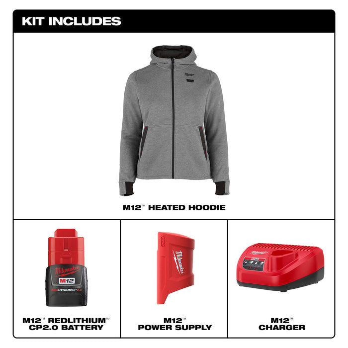 Milwaukee M12™ Women's Heated Hoodie F200G-21M