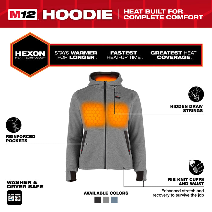 Milwaukee M12™ Women's Heated Hoodie F200G-21M