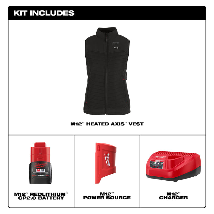 Milwaukee M12 WOMEN’S HEATED AXIS VEST F300B-21S