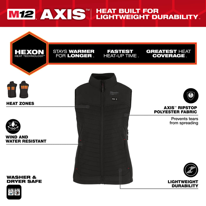 Milwaukee M12 WOMEN’S HEATED AXIS VEST F300B-20S