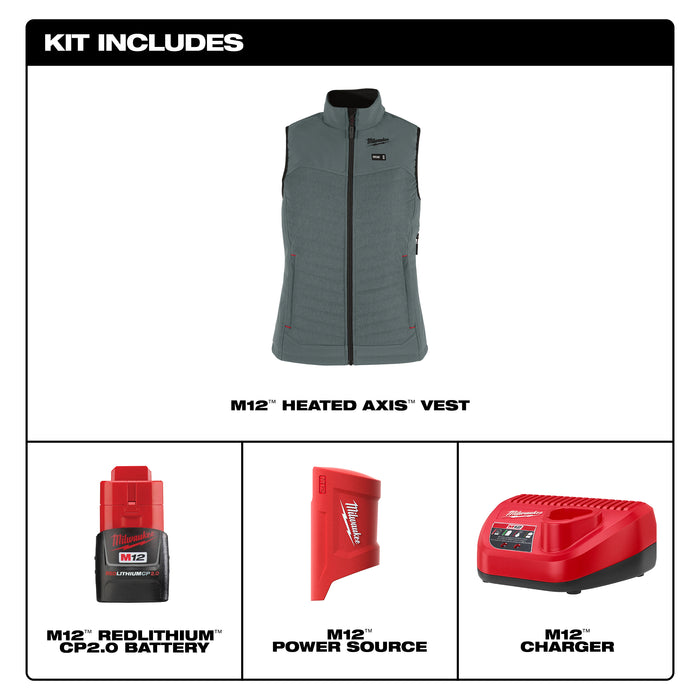 Milwaukee M12 WOMEN’S HEATED AXIS VEST F300E-21XL