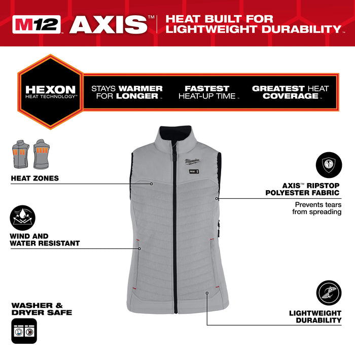 Milwaukee M12 WOMEN’S HEATED AXIS VEST F300G-21S